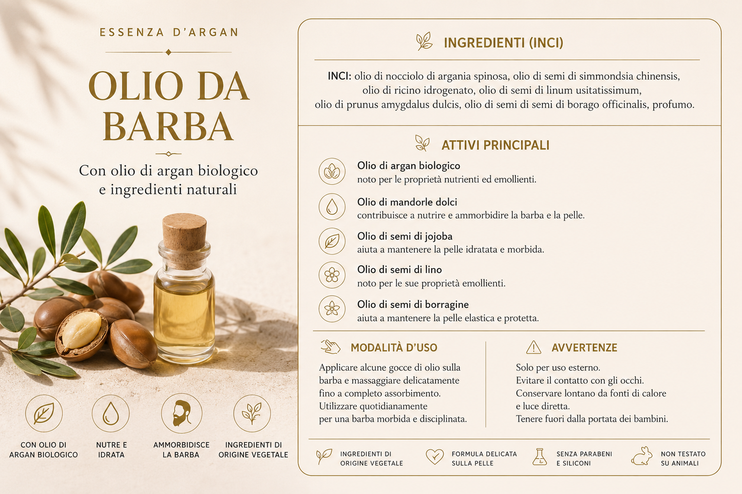 Beard Oil Argan – Softness & Control